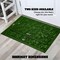 G128 Home Entrance Green Leaves Door Mat | 17x29.5 In | Thick Absorbent Natural Rubber Non Slip, Indoor/Outdoor, Easy Clean, Welcome Mats for Front Door/Patio/Garage